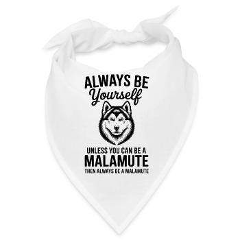 Alaskan Malamute Sprüche Alaskan Malamute Geschenk - Bandana - Weiß - Vorne