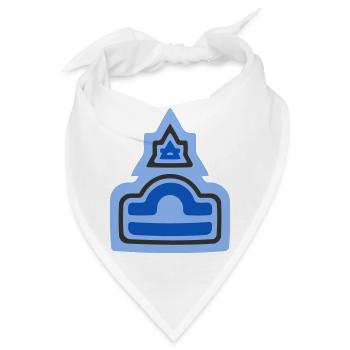 Zodiac Stammes-Waage und Luft - Bandana - Weiß - Vorne