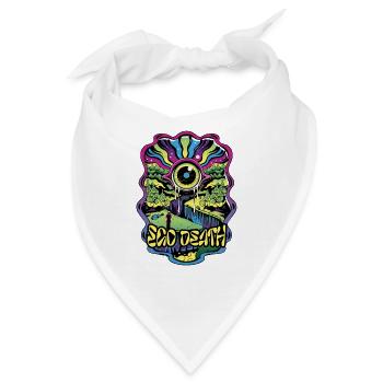 Ego Tod Psytrance – Rave-Outfit Psy Trance Goa - Bandana - Weiß - Vorne
