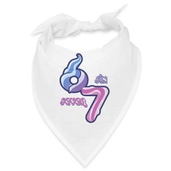Candy Swirl 67 meme Neon Doodle - Bandana - Weiß - Vorne