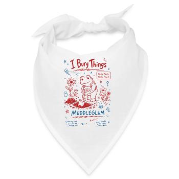Stadtgärtnerung, ich vergrabe Dinge Muddleglum - Bandana - Weiß - Vorne