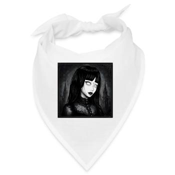 Goth im Nebel - Bandana - Weiß - Vorne