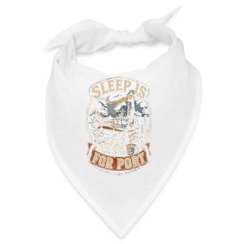 Küstenwache Rettungsschwimmer Sleep Is For Port - Bandana - Weiß - Vorne