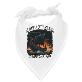 Flokis Shipyard Seit 793 AD - Bandana - Weiß - Vorne
