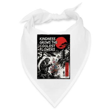 Kindness Grows The Coolest Flowers - Bandana - Weiß - Vorne