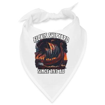 Floki Shipyard Seit 793 AD - Bandana - Weiß - Vorne