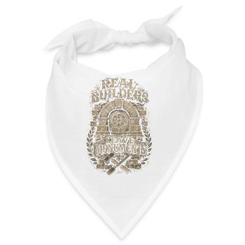 Steinmetz Steinmetzhandwerk - Bandana - Weiß - Vorne