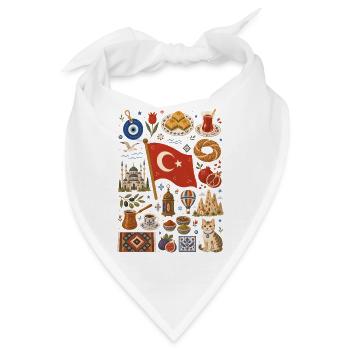 Türkei | Bosporus, Genuss & Tradition - Bandana - Weiß - Vorne