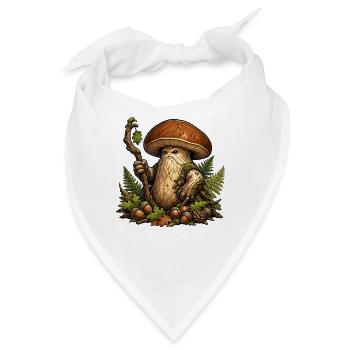 Mooshroom Wächter des Waldes - Bandana - Weiß - Vorne