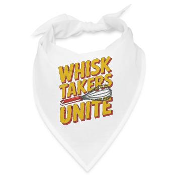 Pastry Chef Whisk Takers Unite Baking Professional - Bandana - Weiß - Vorne