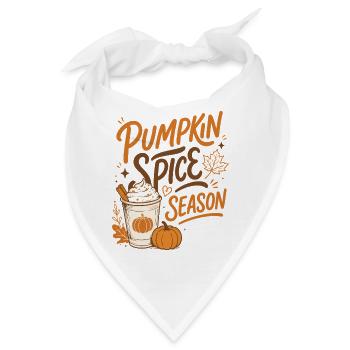 Pumpkin Spice Season - Herbst Saison  - Bandana - Weiß - Vorne