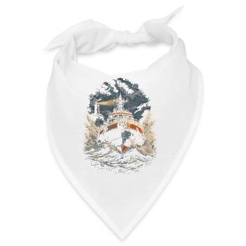 Küstenwache Rettungsschwimmer - Bandana - Weiß - Vorne
