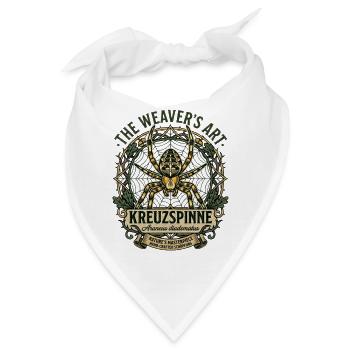 Vintage Kreuzspinne Araneus diadematus - Bandana - Weiß - Vorne