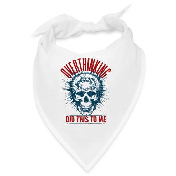 Overthinking - Bandana - Weiß - Vorne