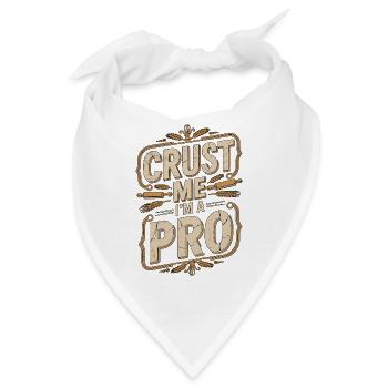 Pastry Chef Crust Me I'm A Pro Confectioner Baker - Bandana - Weiß - Vorne