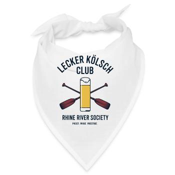 Lecker Kölsch Club Kölle Kölner Bier Brauhaus Köln - Bandana - Weiß - Vorne