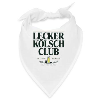 Lecker Kölsch Club Kölle Kölner Bier Brauhaus Köln - Bandana - Weiß - Vorne