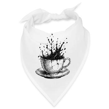 Kaffeespritzbecher - Bandana - Weiß - Vorne