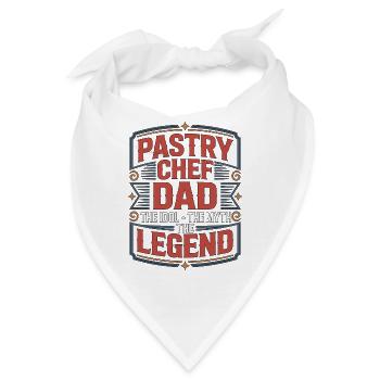 Pastry Chef Dad The Idol The Baking Professional - Bandana - Weiß - Vorne