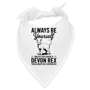 Devon Rex Spruch Katze Lustiges Devon Rex Geschenk - Bandana - Weiß - Vorne