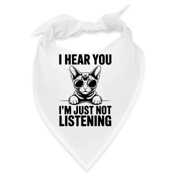 Devon Rex Spruch Katze Lustiges Devon Rex Geschenk - Bandana - Weiß - Vorne