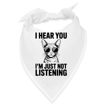 Devon Rex Spruch Katze Lustiges Devon Rex Geschenk - Bandana - Weiß - Vorne