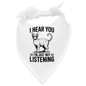 Devon Rex Spruch Katze Lustiges Devon Rex Geschenk - Bandana - Weiß - Vorne