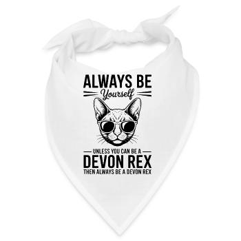Devon Rex Spruch Katze Lustiges Devon Rex Geschenk - Bandana - Weiß - Vorne