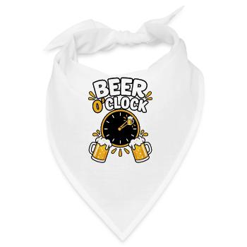 Bier Humor Bierliebe Hopfen Gerste Brauerei - Bandana - Weiß - Vorne