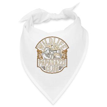 Wildlife Photographer Wildlife Paparazzi Cameraman - Bandana - Weiß - Vorne