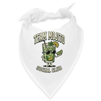 Hen Party Team Mojito Cocktail Bartender - Bandana - Weiß - Vorne
