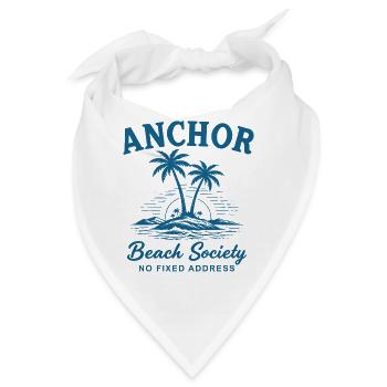 Anchor Beach Society No Fixed Address - Bandana - Weiß - Vorne
