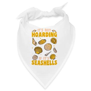 Es sind Muscheln, kein Horten - Bandana - Weiß - Vorne