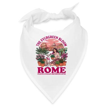 The Evergreen Bloom Rome Plants And Italian - Bandana - Weiß - Vorne