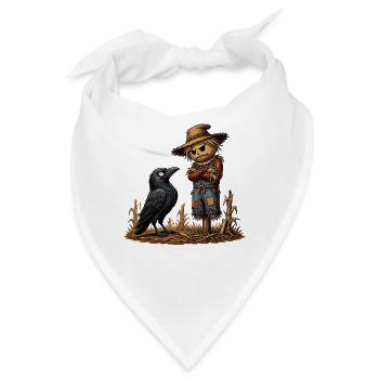 Krähenfreund der Scheune - Bandana - Weiß - Vorne
