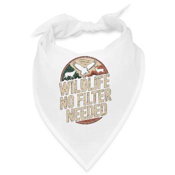 Wildlife Photographer Wildlife No Filter Cameraman - Bandana - Weiß - Vorne