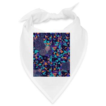 Anti AI Distortion Pattern - Bandana - Weiß - Vorne