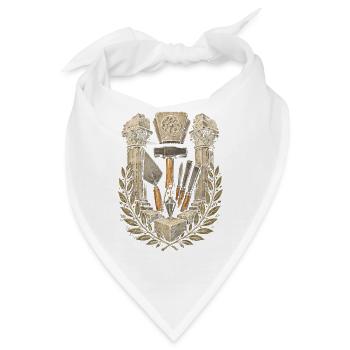 Steinmetz Steinmetzhandwerk - Bandana - Weiß - Vorne