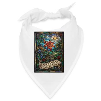 Kindness Grows The Coolest Flowers - Bandana - Weiß - Vorne