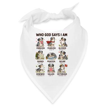  Von Wem Gott Sagt, Dass Ich Ein Elefant Bin? - Bandana - Weiß - Vorne