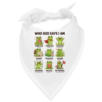  Von Wem Gott Sagt, Dass Ich Ein Elefant Bin? - Bandana - Weiß - Vorne