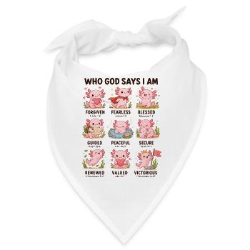  Von Wem Gott Sagt, Dass Ich Ein Elefant Bin? - Bandana - Weiß - Vorne