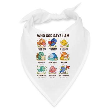  Von Wem Gott Sagt, Dass Ich Ein Elefant Bin? - Bandana - Weiß - Vorne