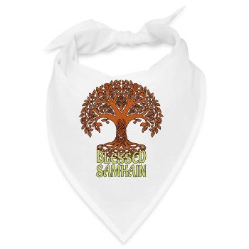Samhain Wicca Wicca-Orangenbaum des Lebens - Bandana - Weiß - Vorne