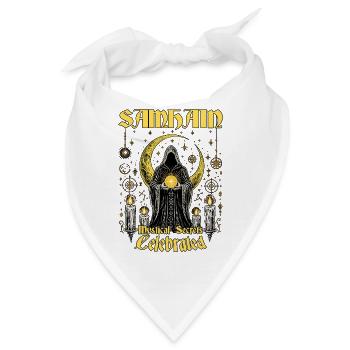 Samhain-Mystische Geheimnisse gefeierte Wicca-Wicca-Geheimnisse - Bandana - Weiß - Vorne