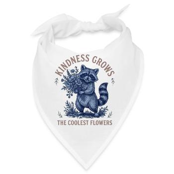 Kindness Grows The Coolest Flowers - Bandana - Weiß - Vorne