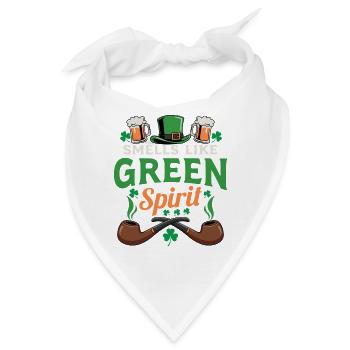 Smells Like Green Spirit Irish Parody Graphic - Bandana - Weiß - Vorne