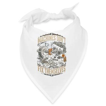 Industriemechaniker Dont Fix Themselves - Bandana - Weiß - Vorne