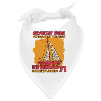 Segler T-shirt Segelschule Hobby Segler - Bandana - Weiß - Vorne