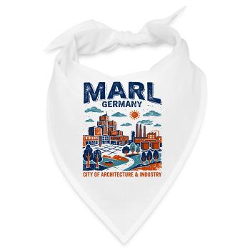 Marl Germany City of Architecture And Industry - Bandana - Weiß - Vorne